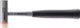 Halder kunststofhamer | lengte 290 mm kop d. 30 mm | hard stalen buis | nylon wit temperstaal | 1 stuk - 3677.030 - 3677.030