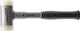 Halder kunststofhamer | lengte 310 mm hoofd-d. 50 mm | stalen buis terugslagvrij | hard nylon wit | 1 stuk - 3377.050 - 3377.050