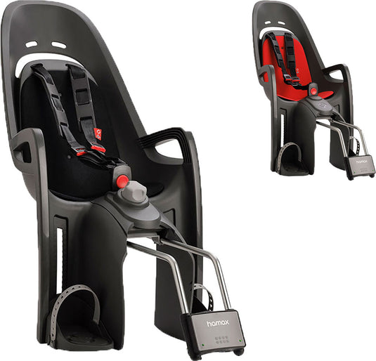 Hamax zenith - bicycle child seat | grey - red