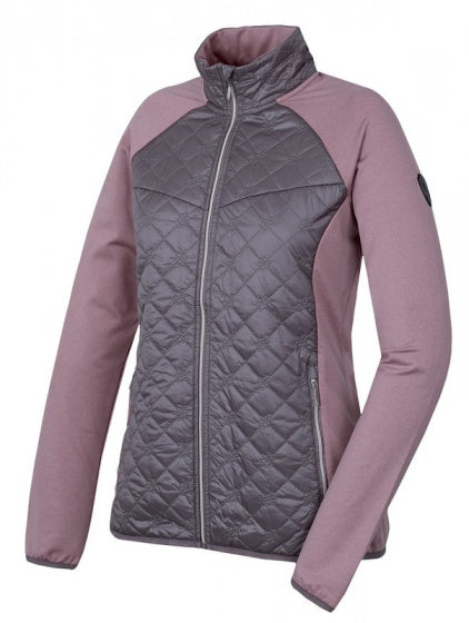 Afbeelding laden in galerijviewer, Hannah Outdoorvest Elsa dames polyester roze grijs maat 40
