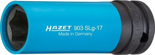 Hazet krachtdopsleutel 903slg-17 · 1 2 inch (12,5 mm) vierkant hol · buiten-zeskant-tractieprofiel · sw 17 mm