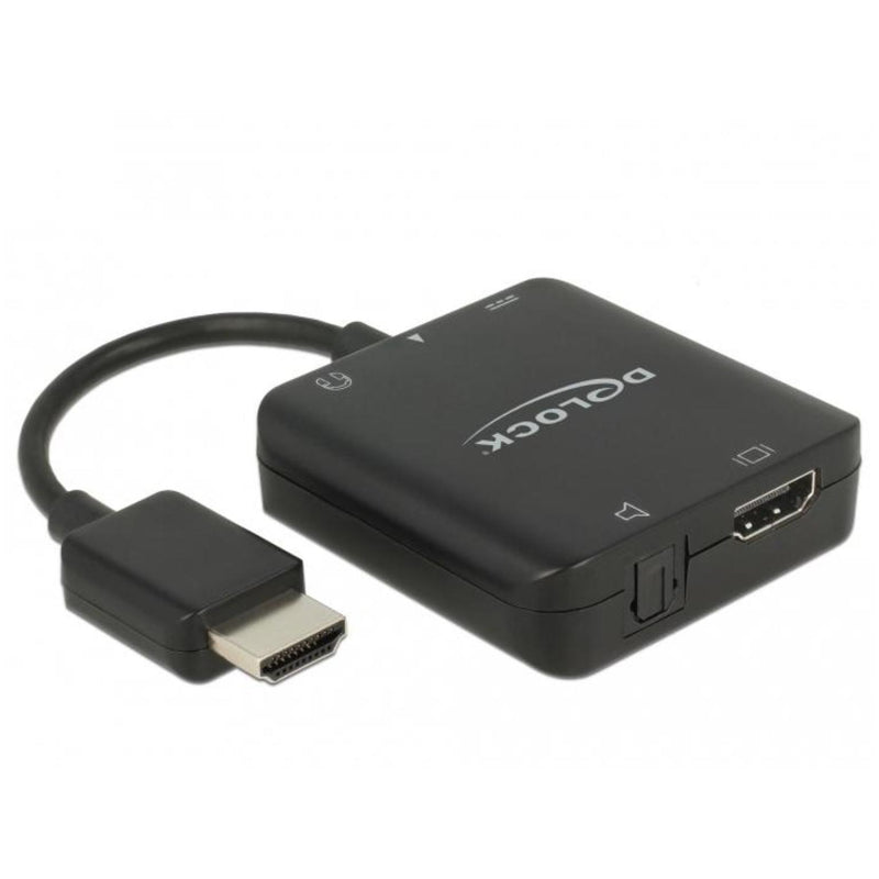 Afbeelding laden in galerijviewer, Delock hdmi audio extractor compact adapter (zwart, 0,3 meter, 4k 60hz)

