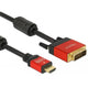 Delock high speed hdmi a (male) > dvi (male) adapter (zwart, 2 meter)