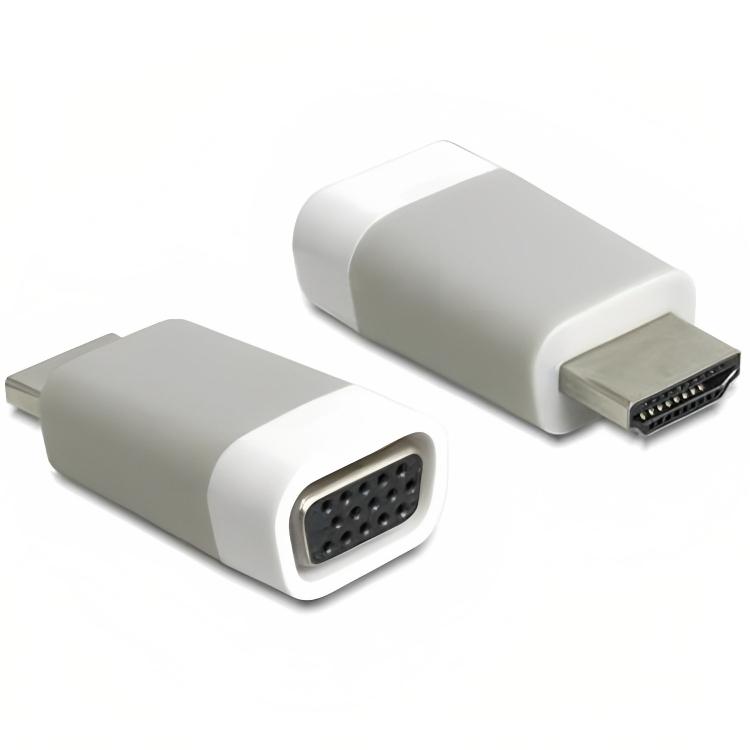Afbeelding laden in galerijviewer, Delock adapter hdmi naar vga (grijs)
