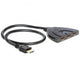 Delock hdmi 3 > 1 switch hdmi switch (zwart, 60 centimeter)