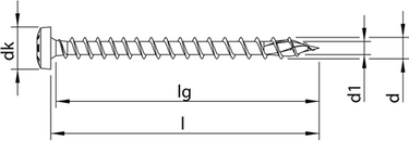 Heco topix-plus 4,0 x 20 ck t-20 vd verz; 1.000 stuks - hc60397