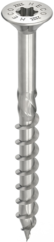 Heco topix-plus 6,0 x 120 vk t-30 dd rvs a2; 100 stuks - hc61833