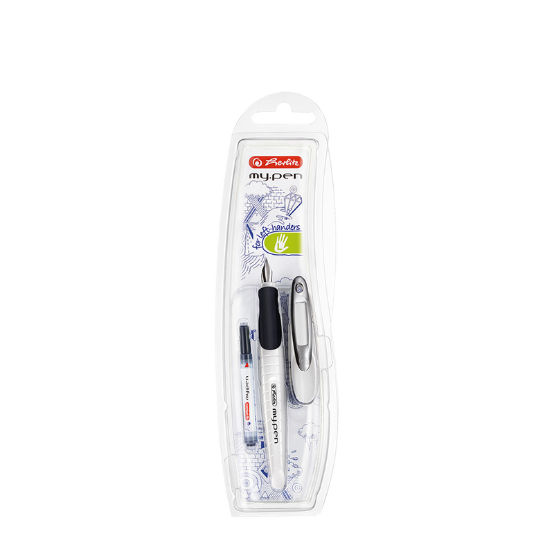 Afbeelding laden in galerijviewer, Herlitz vulpen my.pen voor linkshandigen wit
