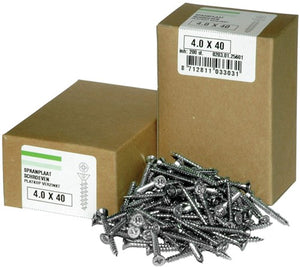Hoenderdaal fasteners hoenderdaal houtschroef messing vernikkeld lk zs din95 2.5x12 | 200 stuks - 0121.24.04420