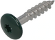 Hoenderdaal fasteners hoenderdaal hpl schroef rvs-a2 torx tx20 dennengroen ral6009 4.8x25 | 100 stuks - 0346.30.37122