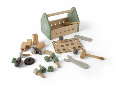 Dantoy houten gereedschapsbox 26-delig in doos