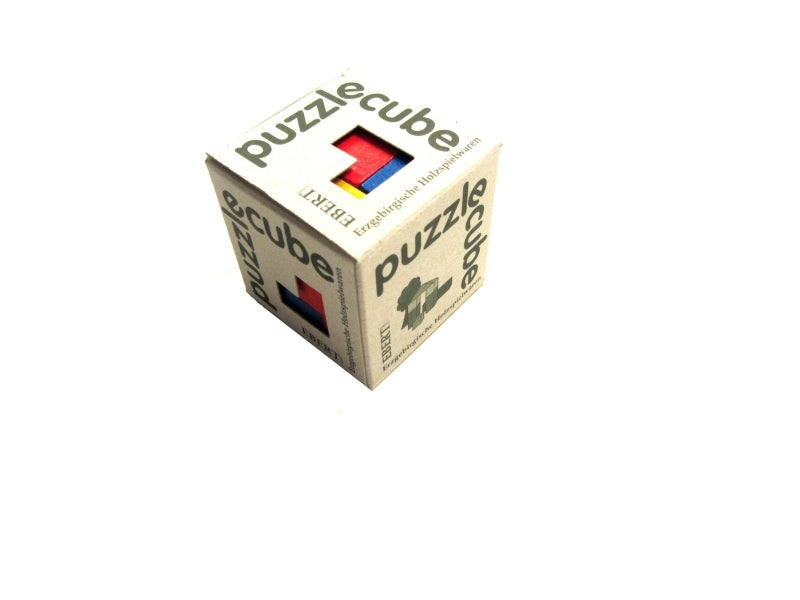 Afbeelding laden in galerijviewer, Ebert houten puzzel kubus (gekleurd)
