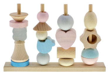 Hess houten stapelspel (naturel)