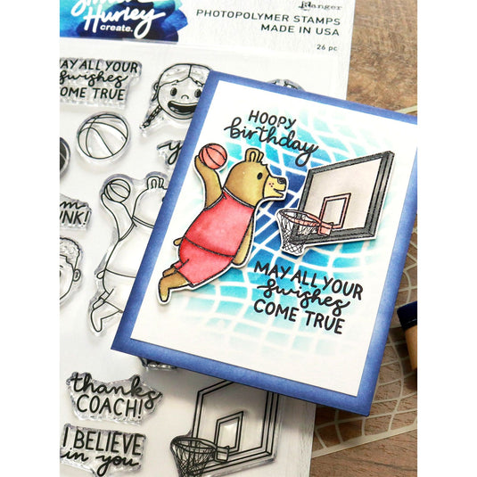Ranger ink ranger • photopolymer clear stamp slam dunk!