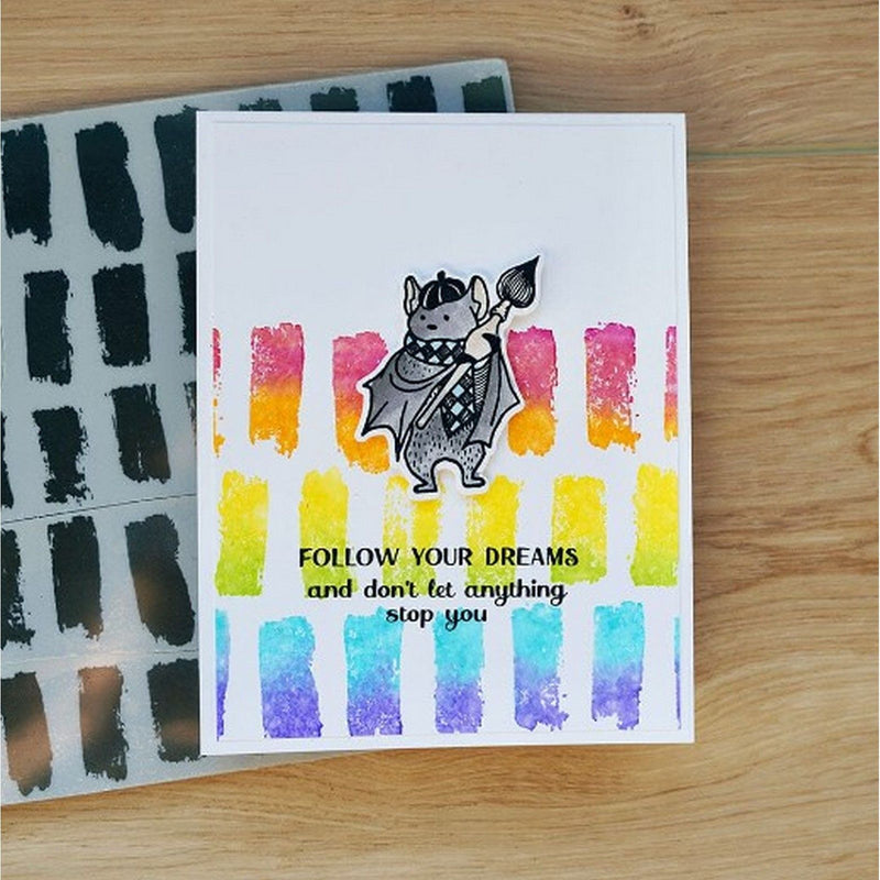Afbeelding laden in galerijviewer, Ranger ink ranger • simon hurley create. background stamp brushstrokes
