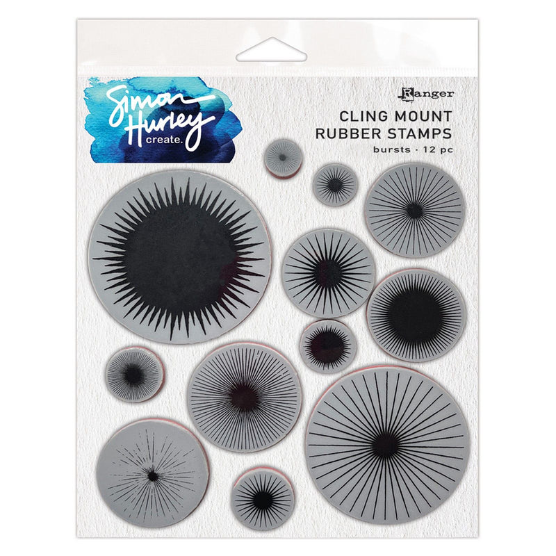 Afbeelding laden in galerijviewer, Ranger ink ranger • simon hurley create. cling mount rubber stamp bursts
