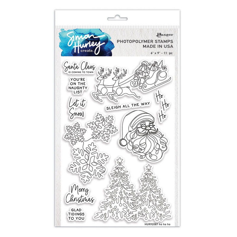 Afbeelding laden in galerijviewer, Ranger ink ranger • simon hurley create. photopolymer stamps ho ho ho
