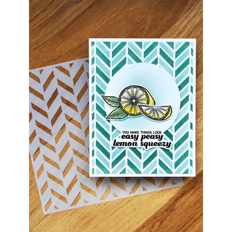 Afbeelding laden in galerijviewer, Ranger ink ranger • simon hurley create stencil flip flop chevron
