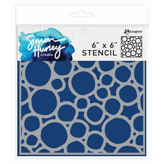 Ranger ink ranger • simon hurley create. layering stencils warped circles