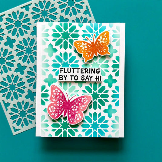 Ranger ink ranger • simon hurley create. stencils star tile 3pcs