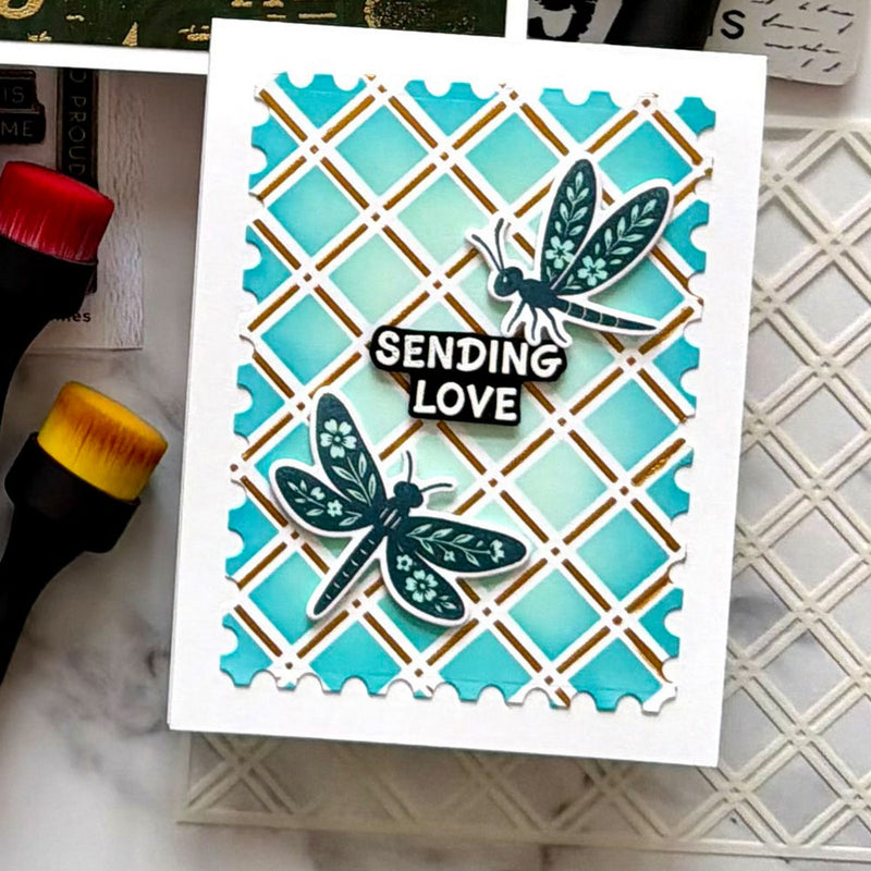 Afbeelding laden in galerijviewer, Ranger ink ranger • simon hurley create. stencils trellis 3pcs
