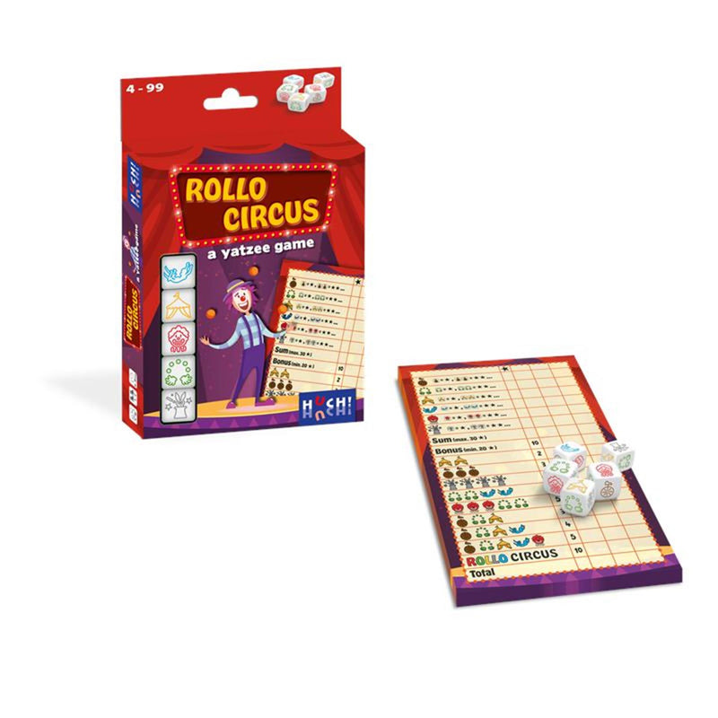 Afbeelding laden in galerijviewer, Rollo: a yatzee game - circus - dobbelspel (nl fr)
