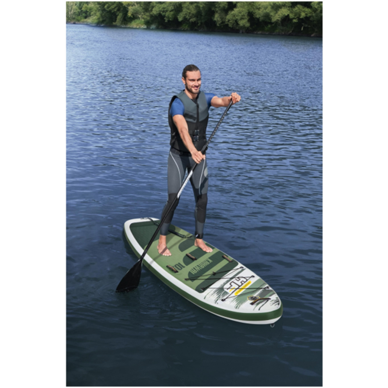 Afbeelding laden in galerijviewer, Bestway hydro-force kahawai sup peddelboard 310x86x15cm set incl peddel
