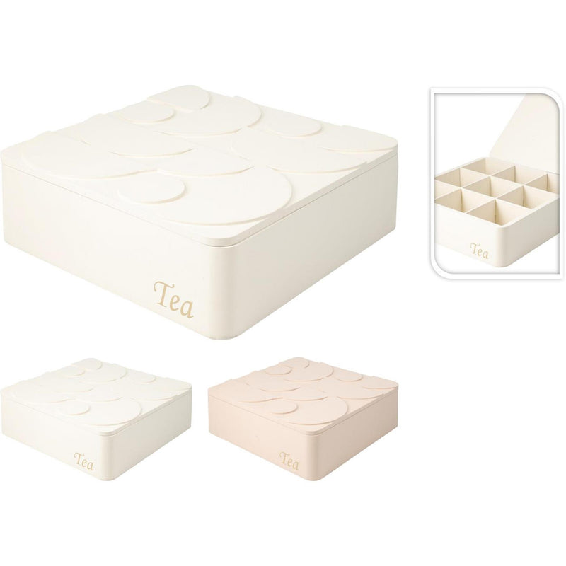 Afbeelding laden in galerijviewer, Home styling theedoos 24x24cm 2 assorti
