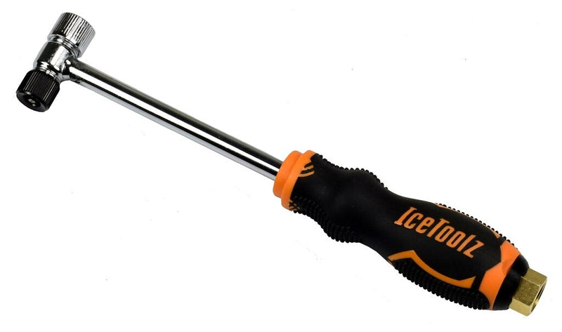 Afbeelding laden in galerijviewer, Buzaglo icetoolz compressorhandvat 240a911 alu rubber oranje zwart

