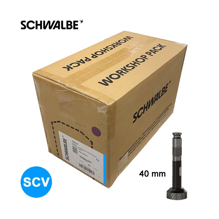 Afbeelding laden in galerijviewer, Schwalbe binnenband 40 62-584 635 scv19 click ventiel 40mm werkplaatsverpakking 50 stuks - 301020
