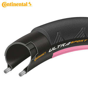 Continental 23-622 ultra sport 2 zwart-roze vouw 0150131