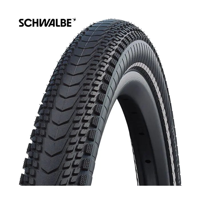 Afbeelding laden in galerijviewer, Vouwband Schwalbe Marathon Almotion 28 x 1.50 40-622 mm - zwart met reflectie
