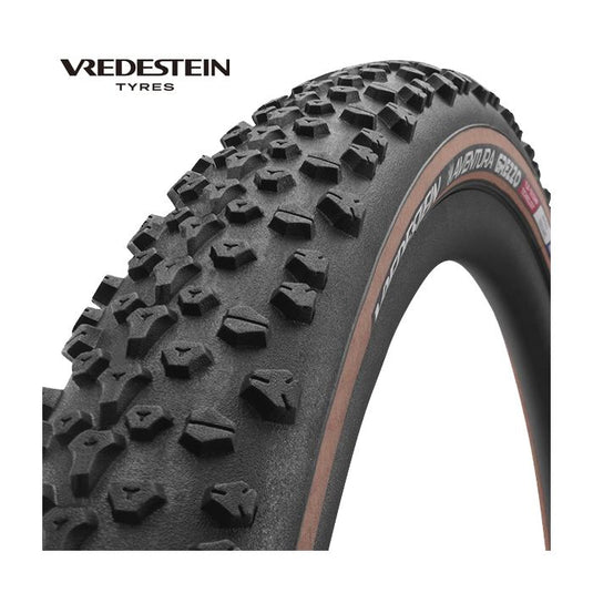 Vredestein buitenband aventura grezzo 45-622 - core 28 700x45c tlr vouw zwart transp