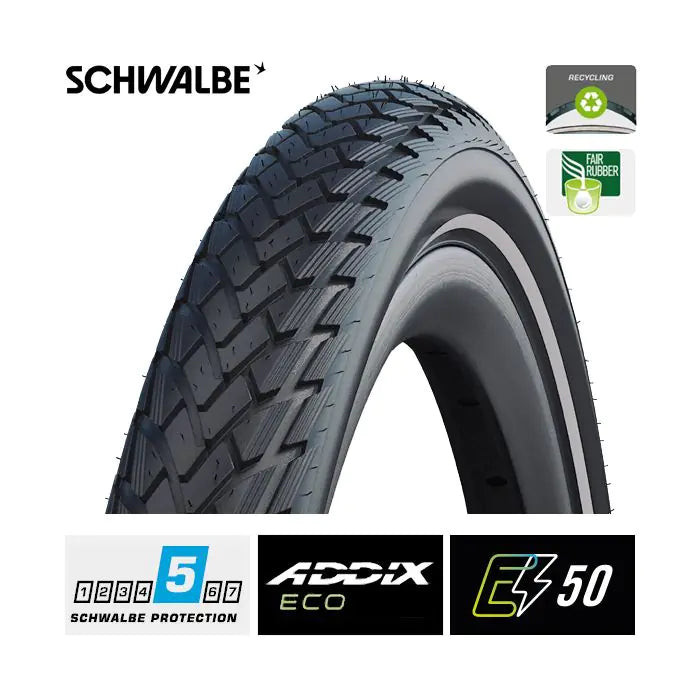 Afbeelding laden in galerijviewer, Schwalbe EA0604C buitenband 26x1,75 Marathon
