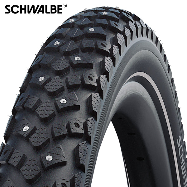 Afbeelding laden in galerijviewer, Buitenband Schwalbe 26-1.75 (47-559) Winter Active R 100 spik zwart
