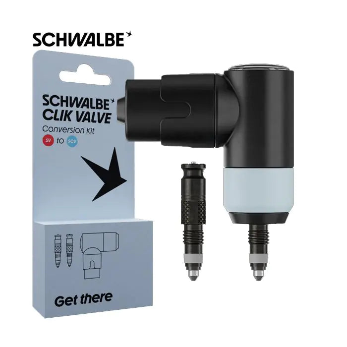 Afbeelding laden in galerijviewer, Schwalbe ventiel conversiekit clik sv-scv + pompkop
