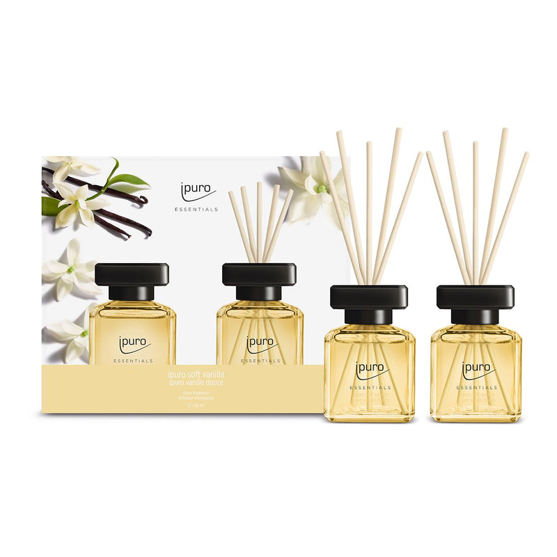 Afbeelding laden in galerijviewer, Ipuro geurdiffuser soft vanilla 2 x 50 ml

