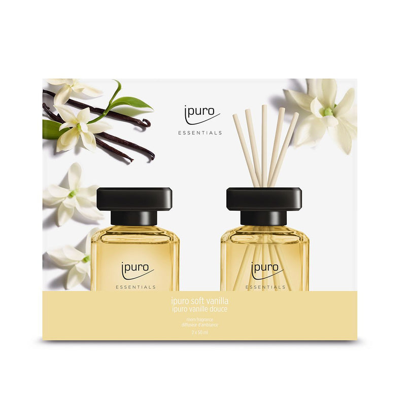 Afbeelding laden in galerijviewer, Ipuro geurdiffuser soft vanilla 2 x 50 ml
