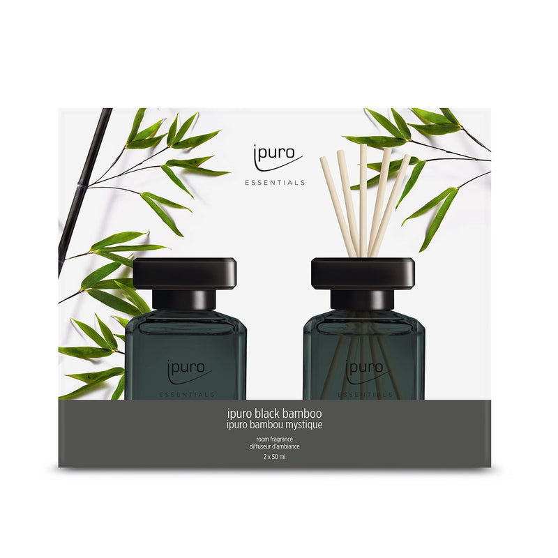 Afbeelding laden in galerijviewer, Ipuro geurdiffuser black bamboo 2 x 50 ml
