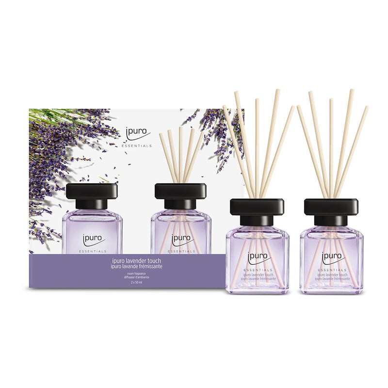 Afbeelding laden in galerijviewer, Ipuro geurdiffuser lavender touch 2 x 50 ml
