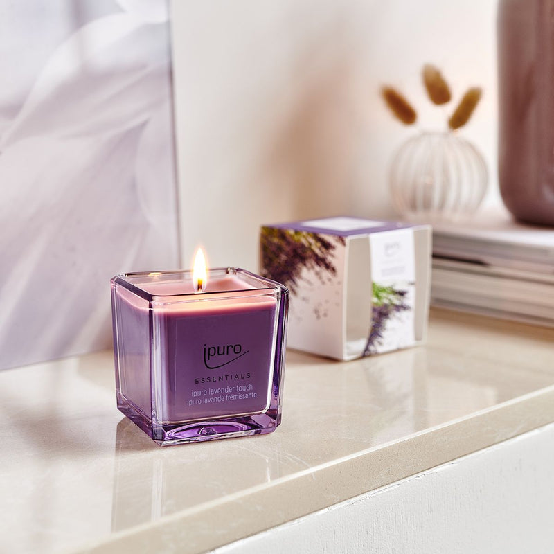 Afbeelding laden in galerijviewer, Ipuro geurkaars lavander touch 125gr.
