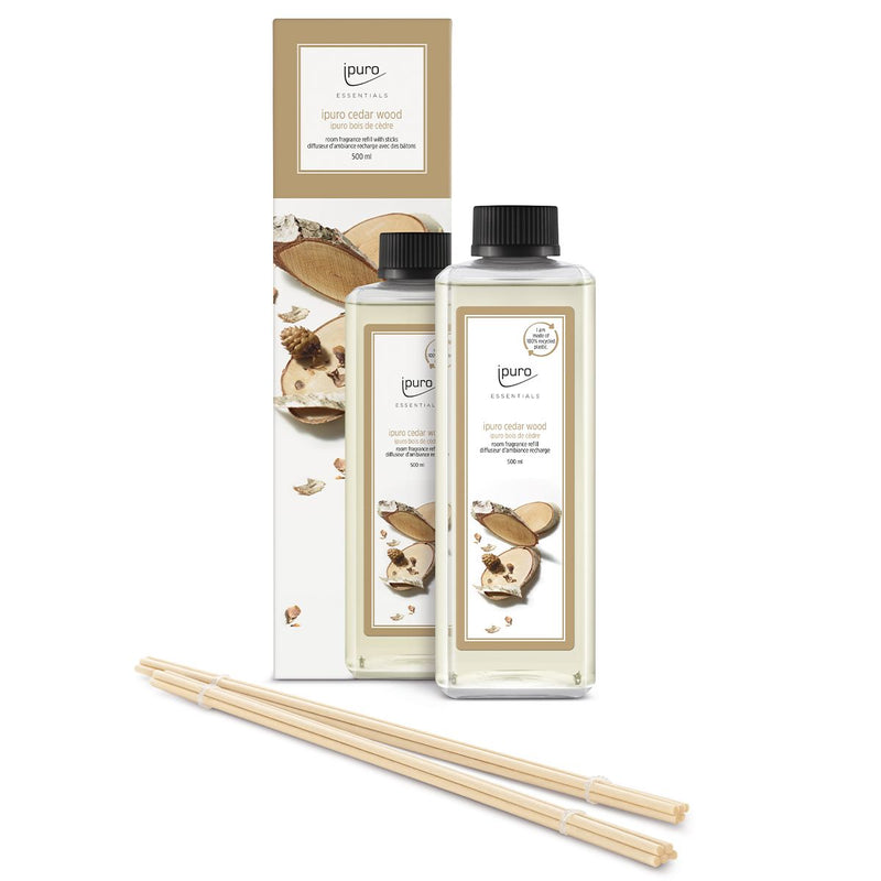 Afbeelding laden in galerijviewer, Ipuro geurdiffuser navulling cedar wood 500ml
