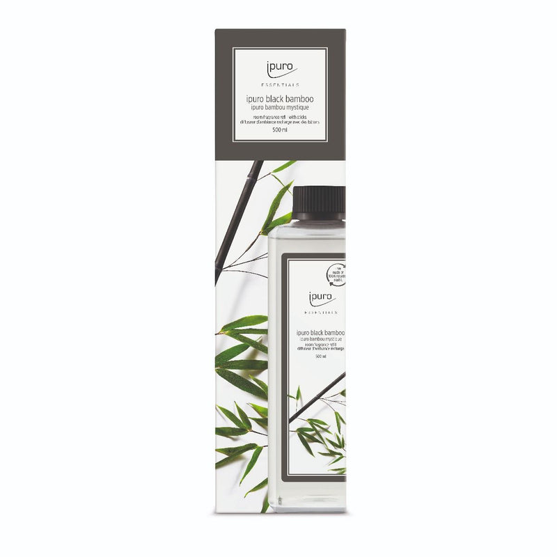 Afbeelding laden in galerijviewer, Ipuro geurdiffuser navulling black bamboo 500ml
