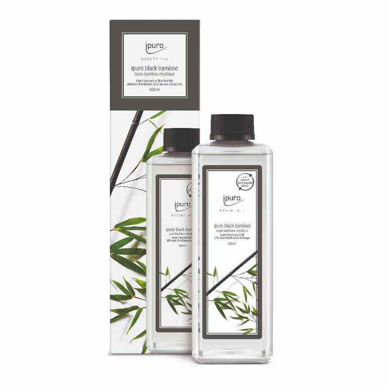 Afbeelding laden in galerijviewer, Ipuro geurdiffuser navulling black bamboo 500ml
