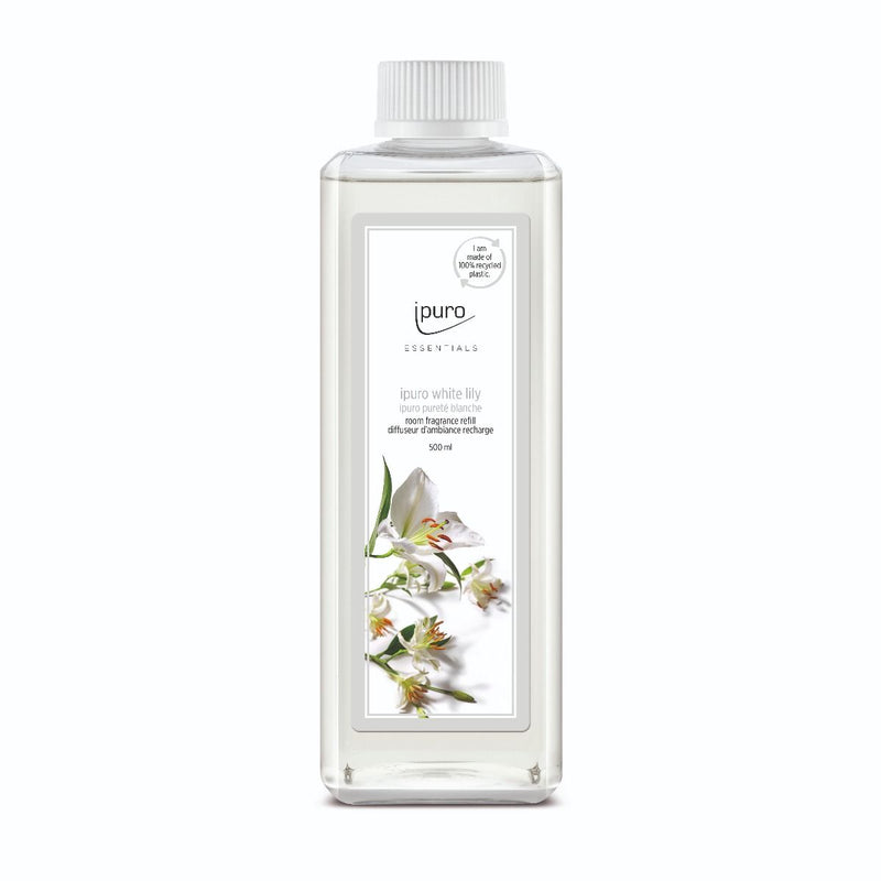 Afbeelding laden in galerijviewer, Ipuro geurdiffuser navulling white lily 500ml

