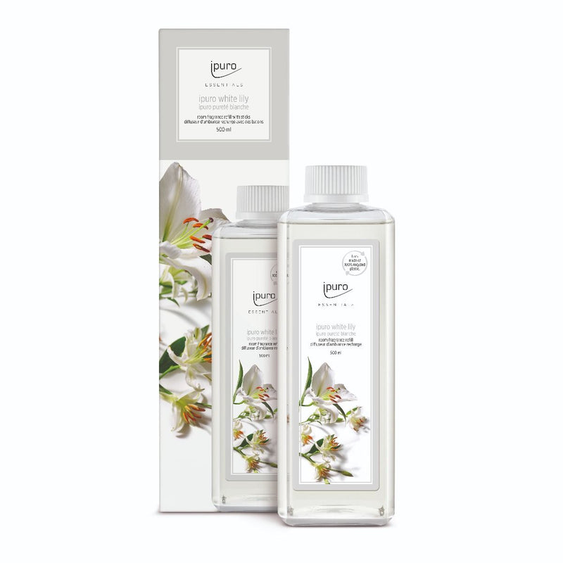 Afbeelding laden in galerijviewer, Ipuro geurdiffuser navulling white lily 500ml
