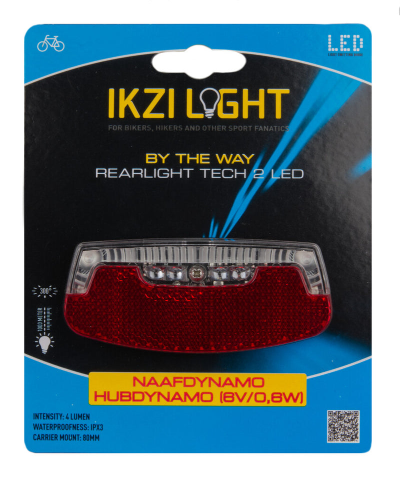 Afbeelding laden in galerijviewer, Ikzi achterlicht 2-leds by the way naafdynamo kaart
