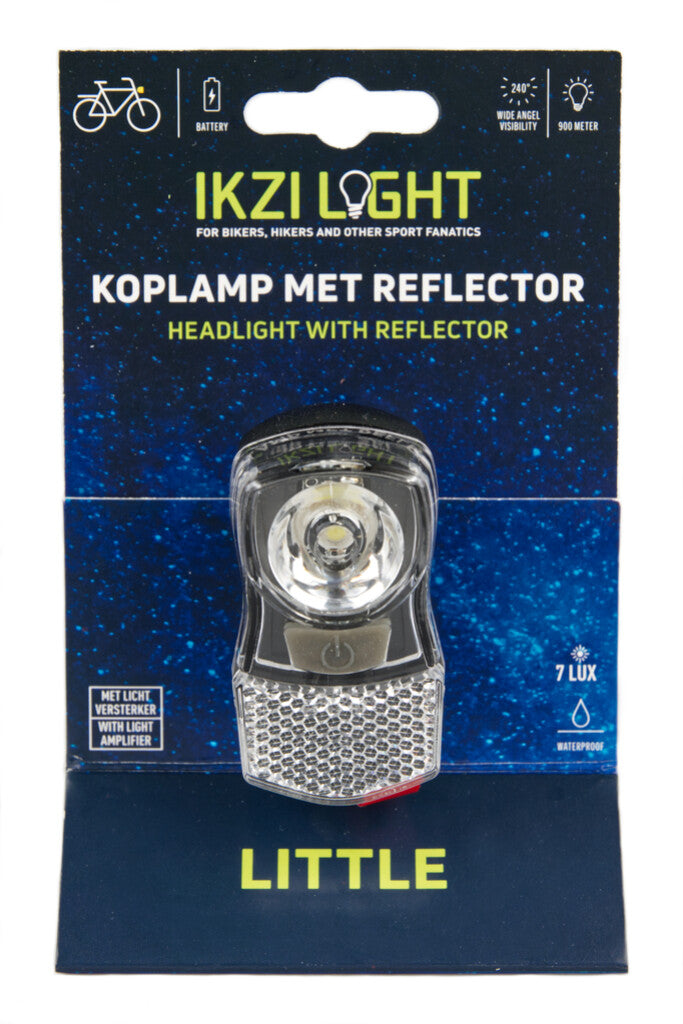 Afbeelding laden in galerijviewer, Led koplamp mini klein fel 7lux kroonbout batt. kaart
