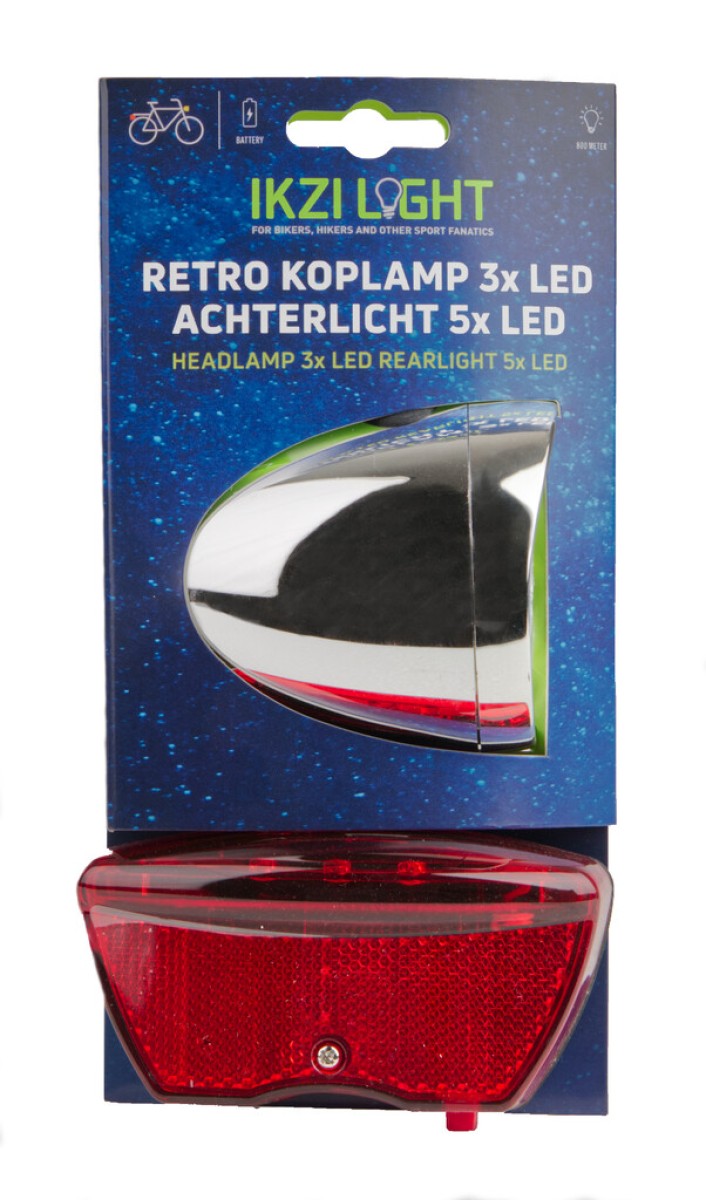 Afbeelding laden in galerijviewer, verlichtingset Retro led batterij zilver rood
