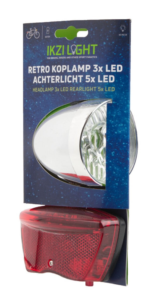 Afbeelding laden in galerijviewer, verlichtingset Retro led batterij zilver rood
